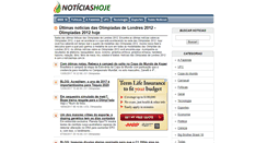 Desktop Screenshot of olimpiadas.noticiashoje.com.br
