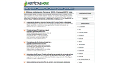Desktop Screenshot of carnaval.noticiashoje.com.br